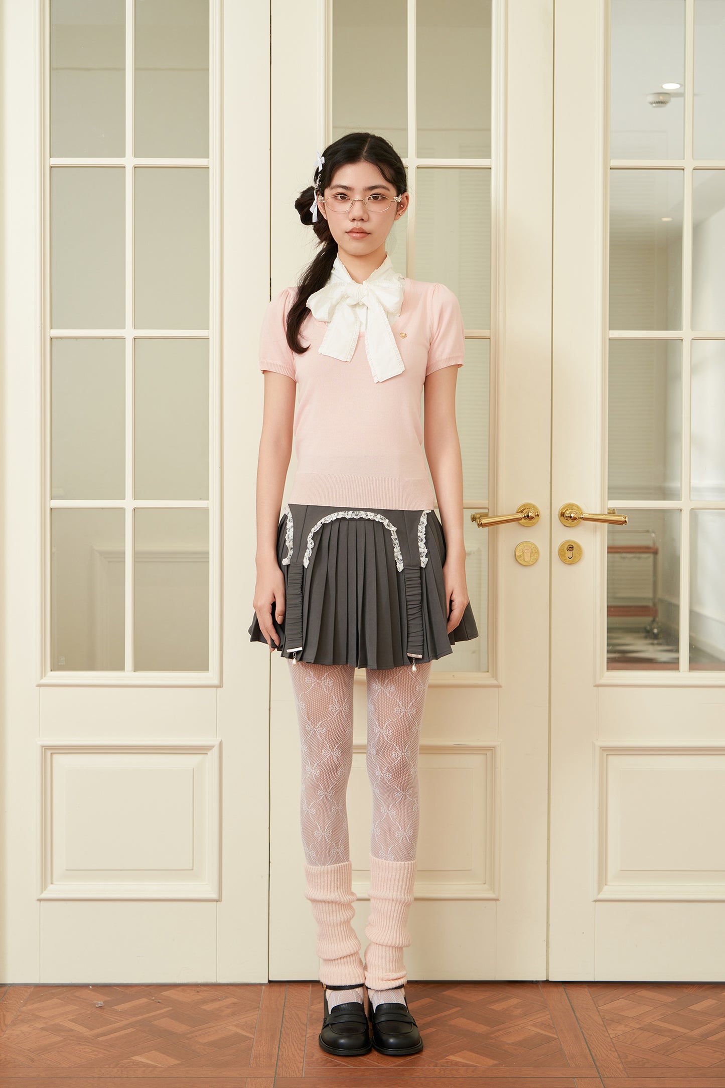 garter skirt 2pc set