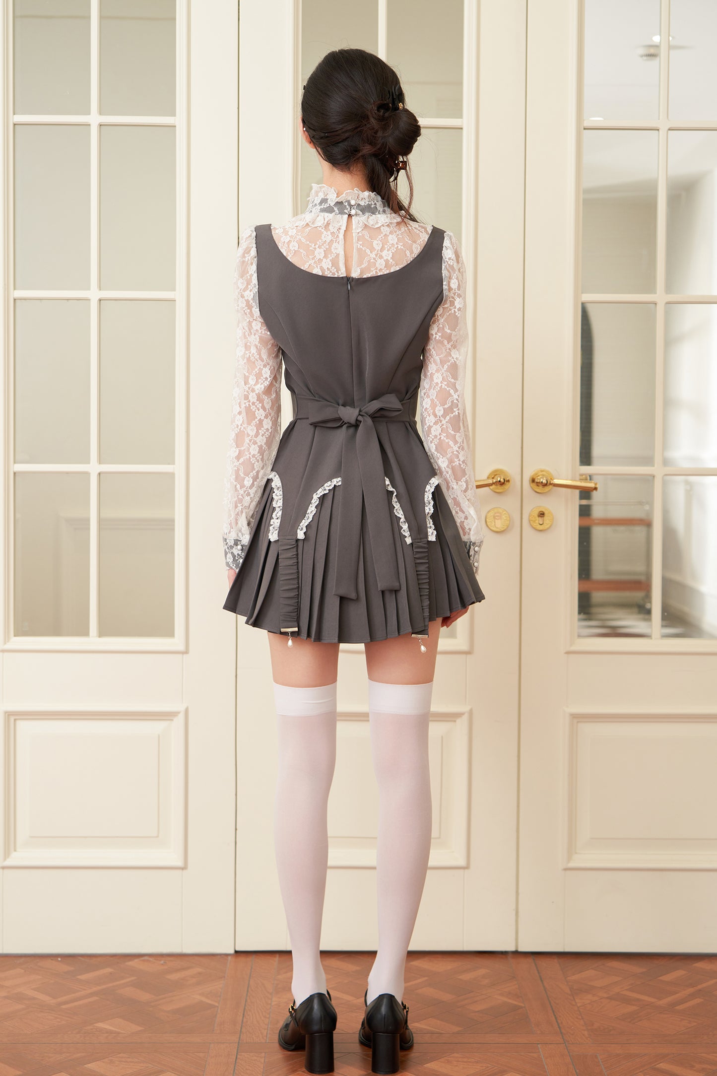 lacy garter onepiece