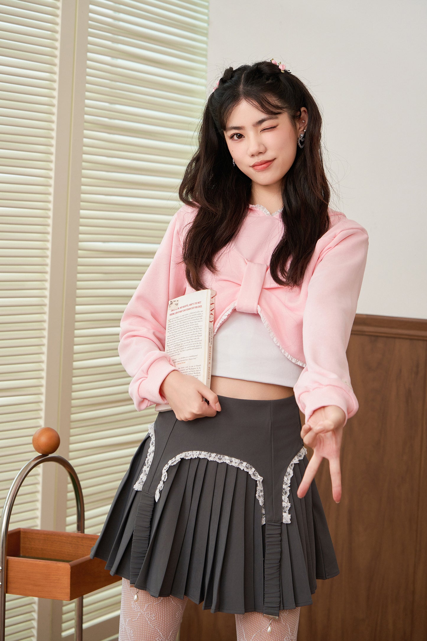 garter skirt 2pc set