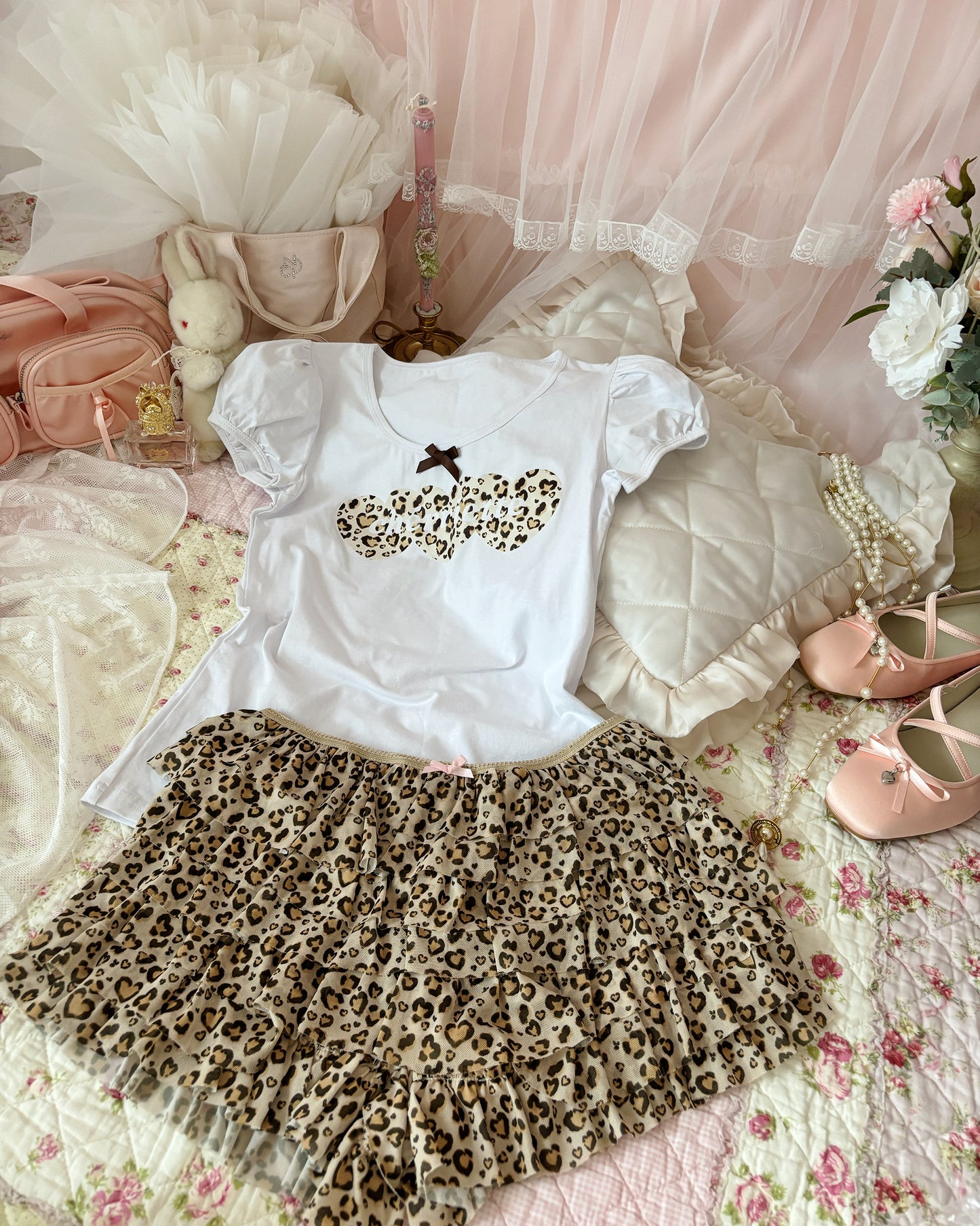 即将上市 ୨୧ lovely leopard tshirt ୨୧ 现货