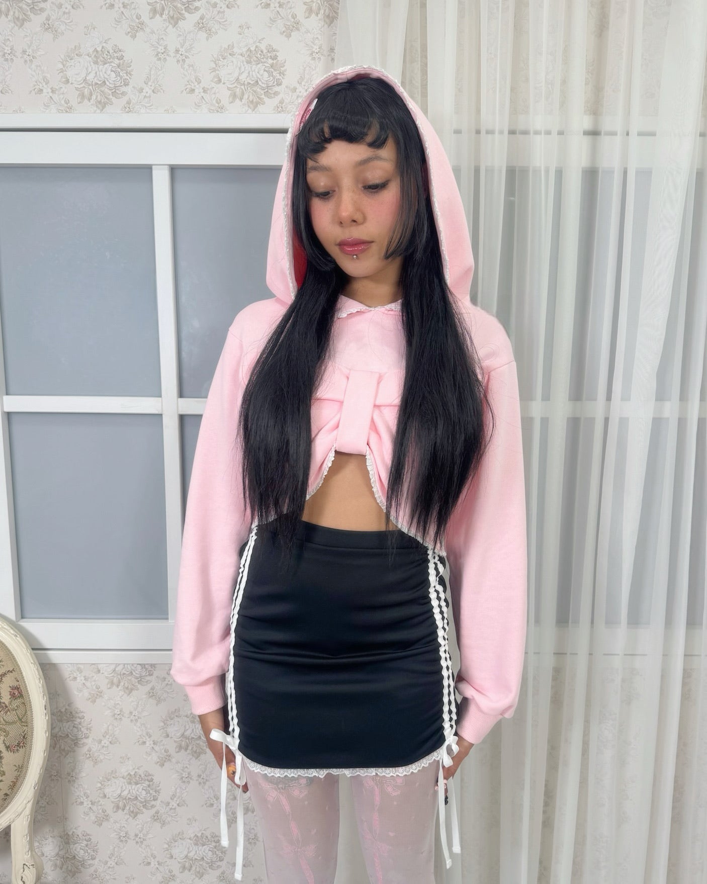 即将上市 ୨୧ bodice ribbon hoodie ୨୧ 预计1月初现货