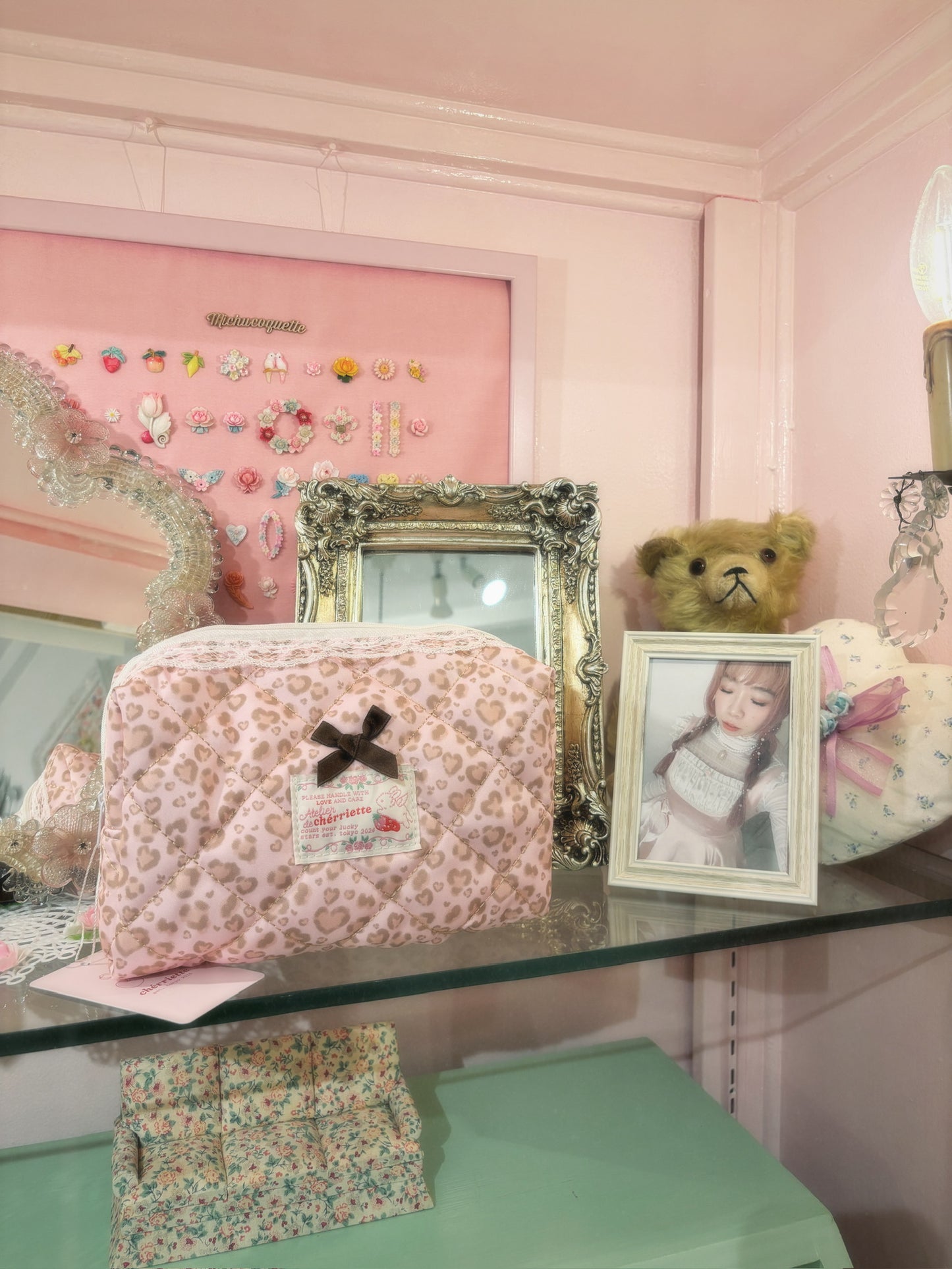 即将上市 ୨୧ leopard quilted pouch ୨୧ 现货