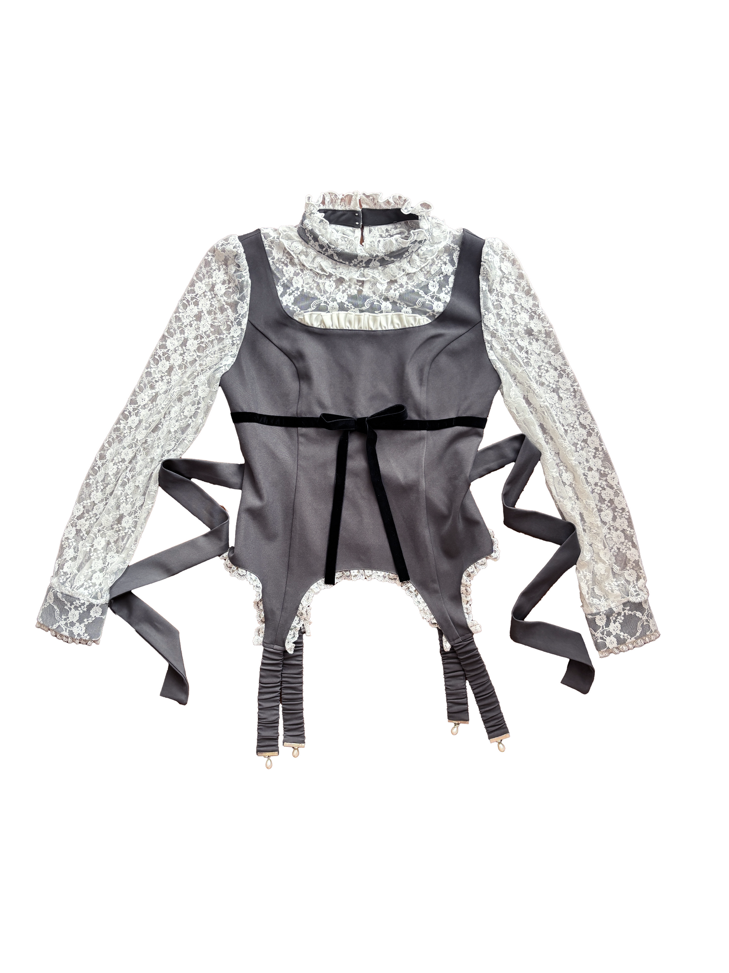 lacy garter onepiece