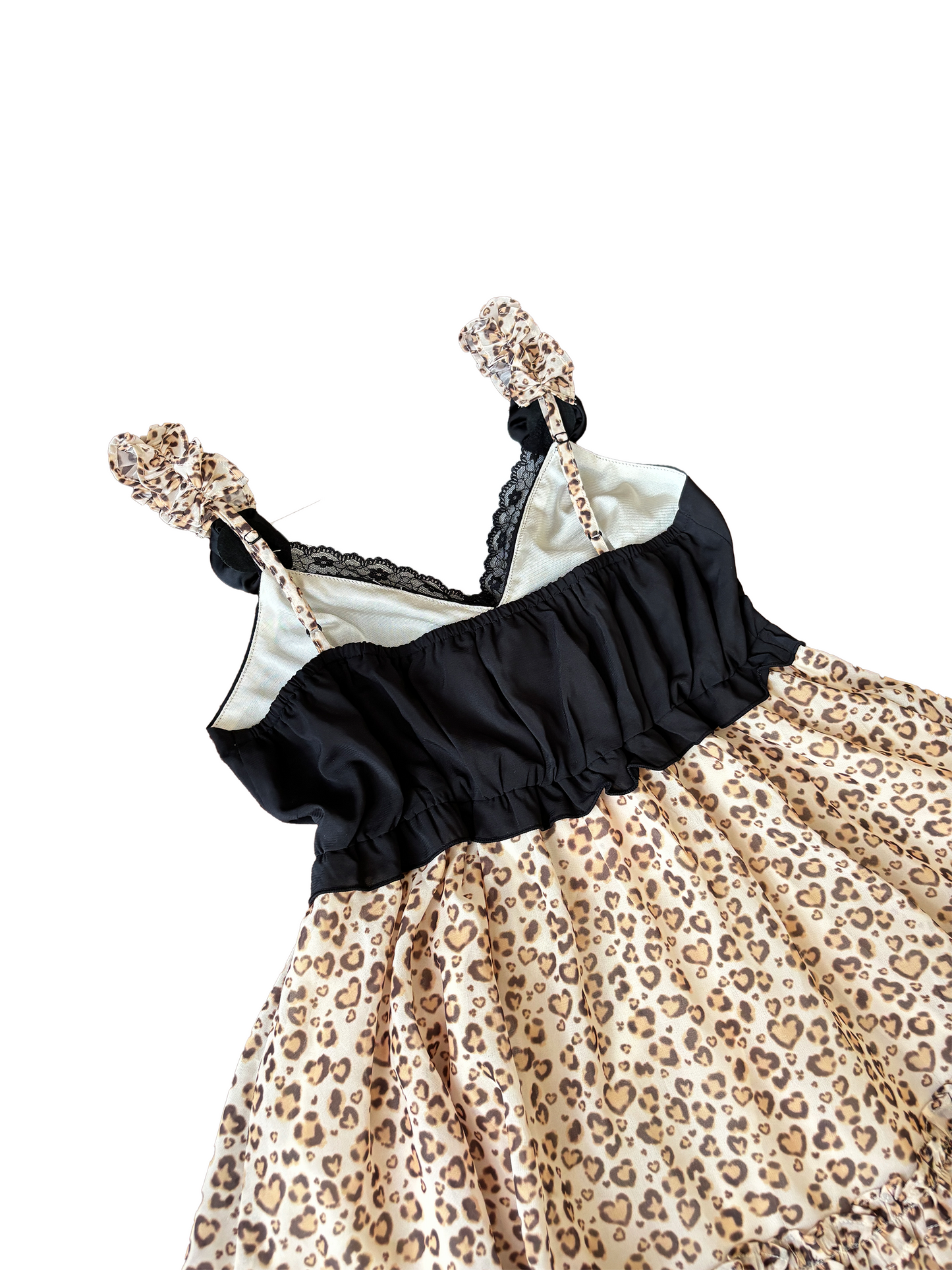 leopard gal cami onepiece + garter