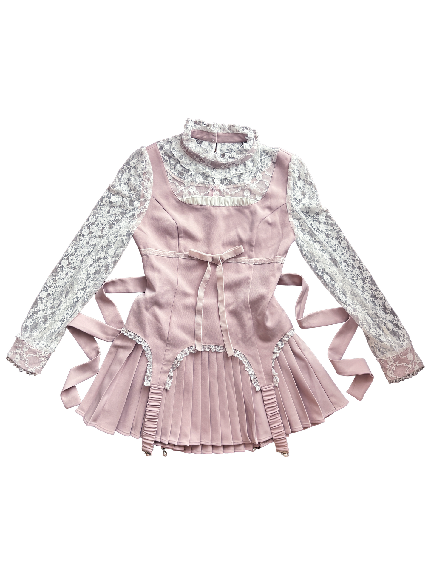 lacy garter onepiece