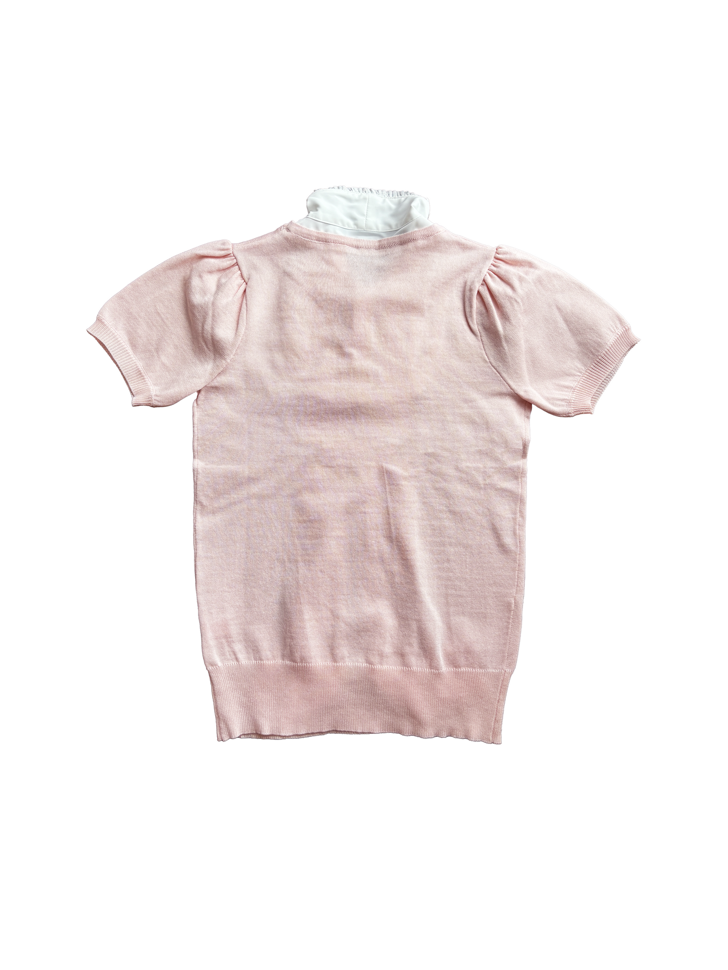 layered neapolitan knit top