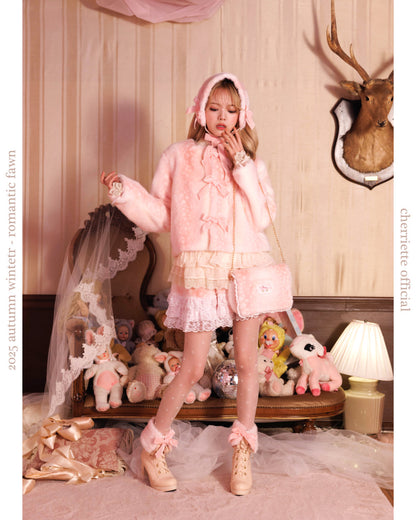 fawn ribbon coat