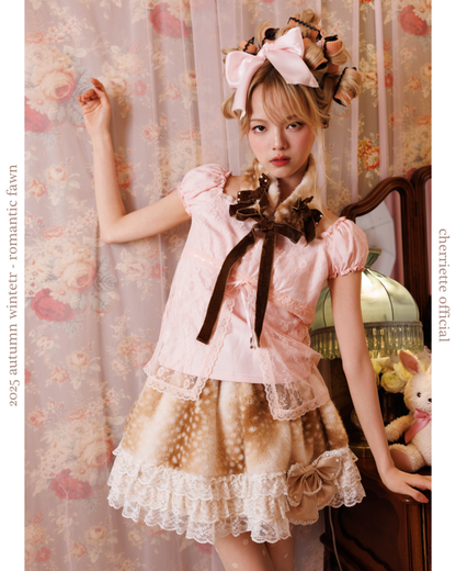 fawn decoration 2way headdress+muffler