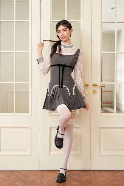 lacy garter onepiece