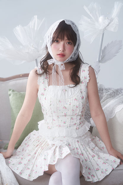 petit floral denim ballerina bustier