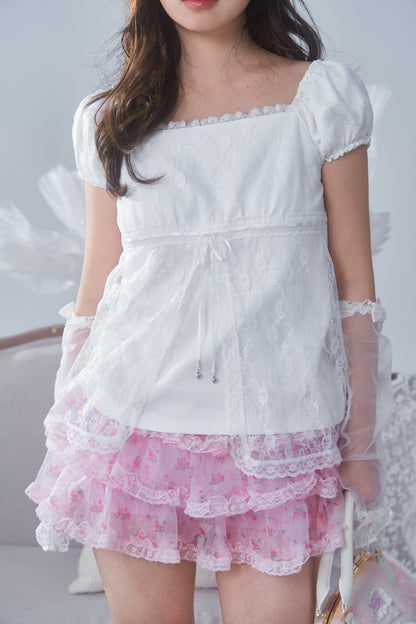 princess lace layer tops