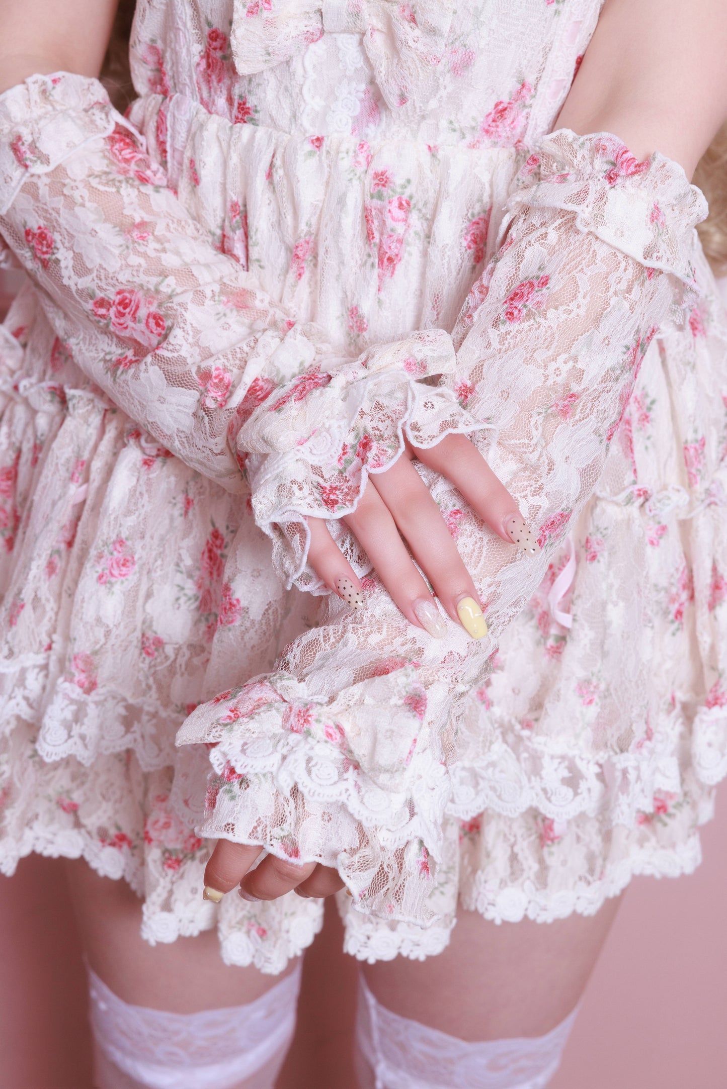 nostalgic lace tunic + arm warmer set