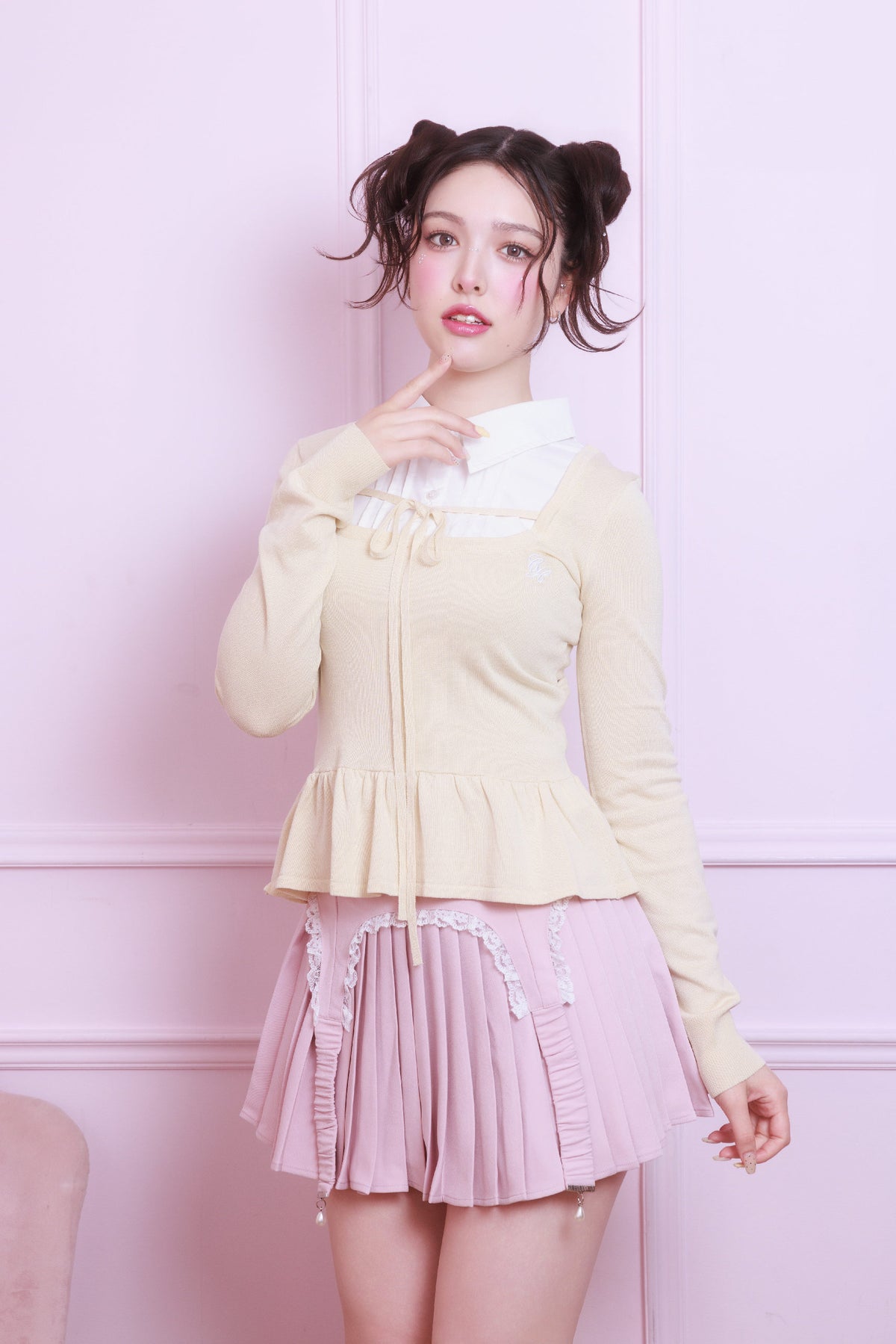 garter skirt 2pc set