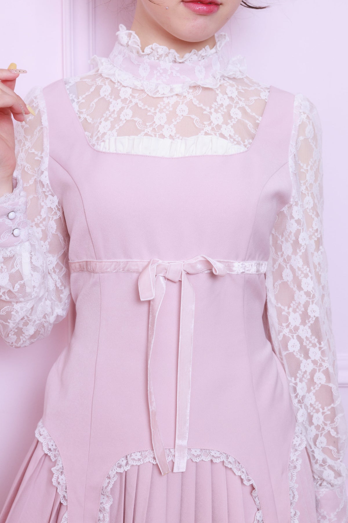 lacy garter onepiece