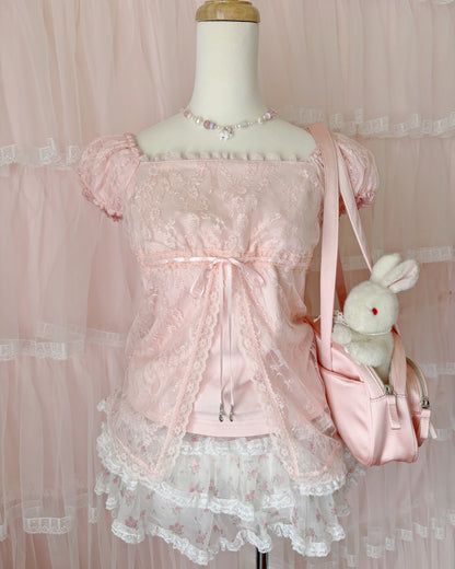 princess lace layer tops