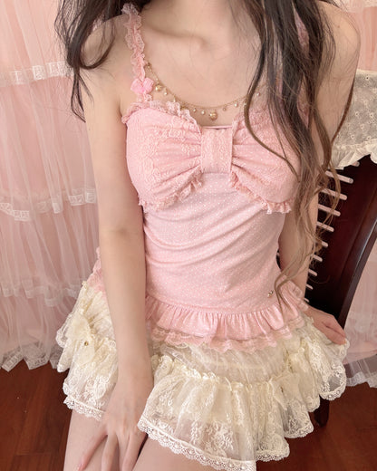 decoration princess necklace camisole