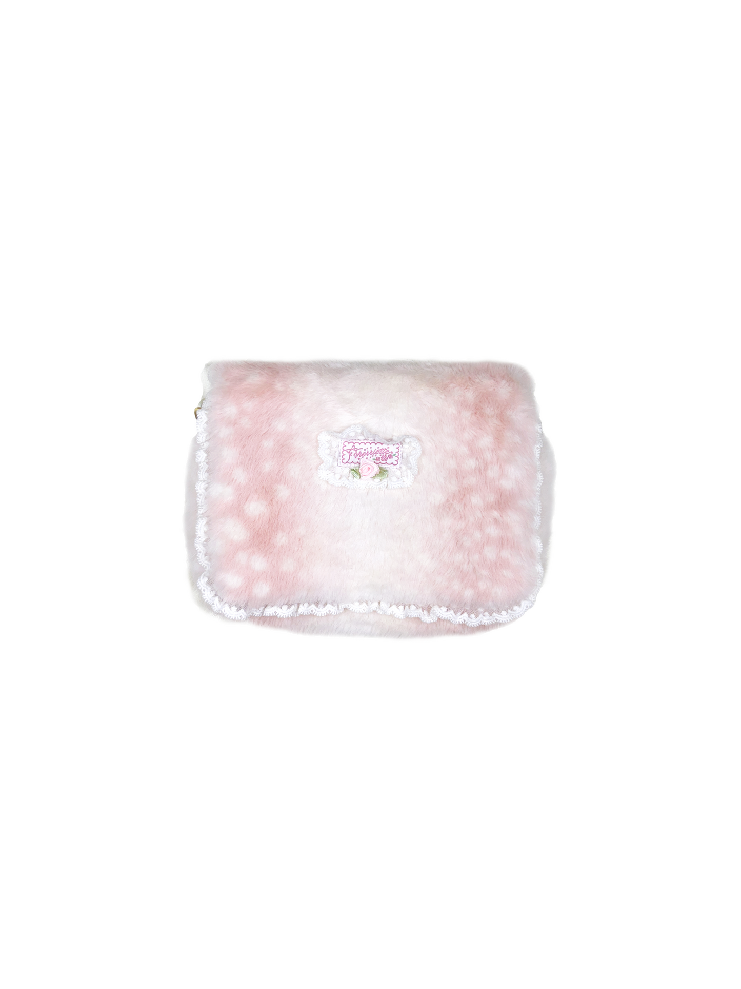 fawn mirror fur pouch