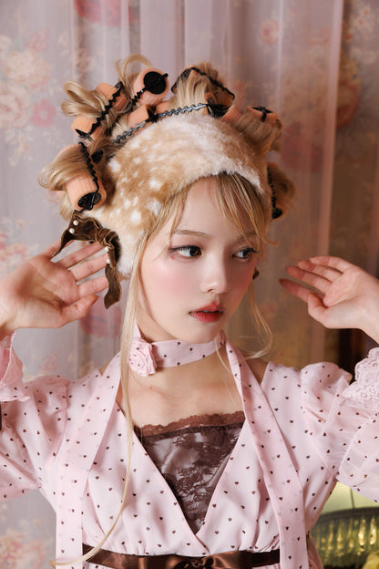 fawn decoration 2way headdress+muffler