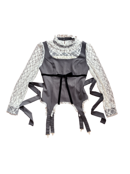 lacy garter onepiece