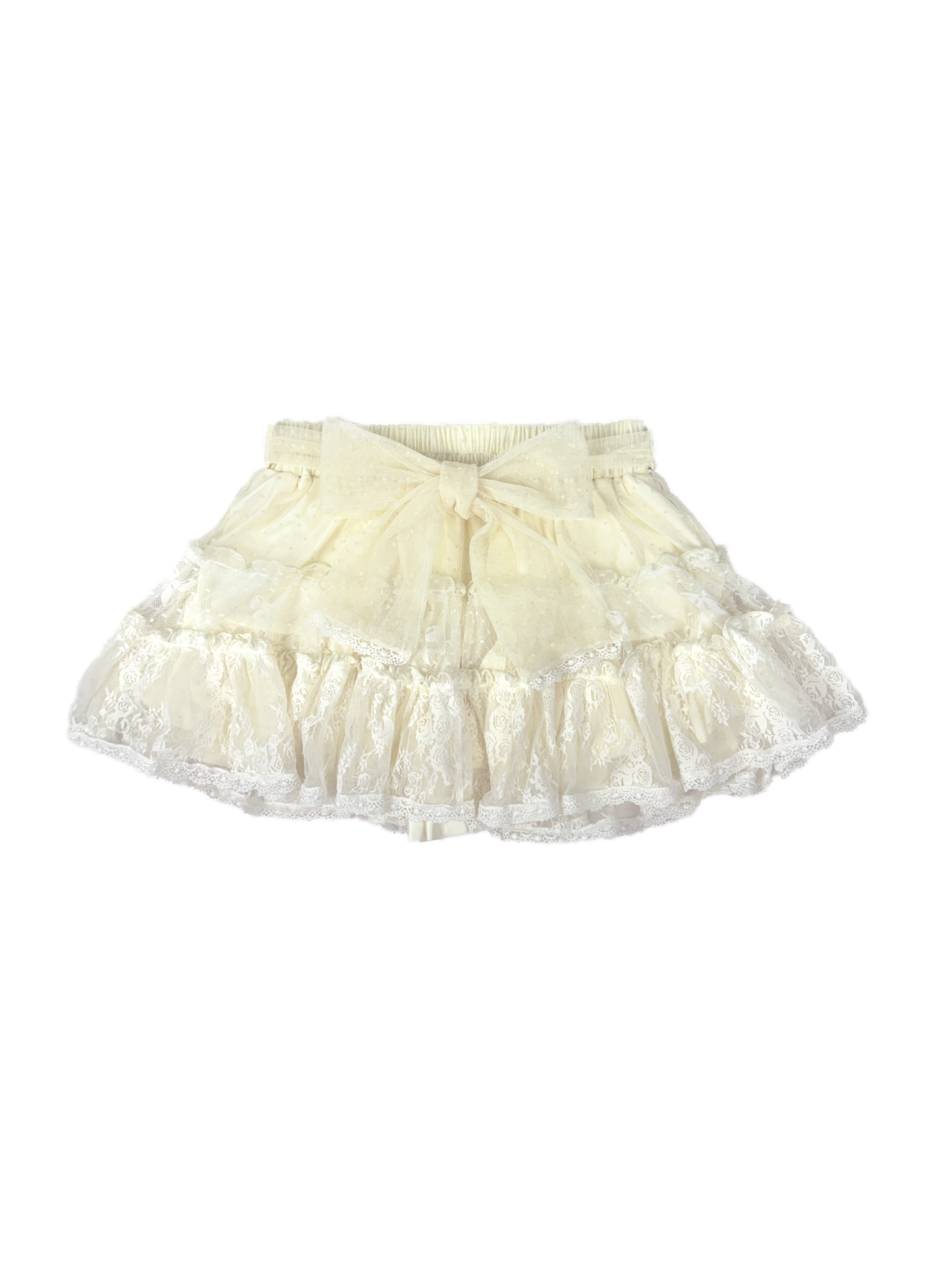 ribbon frill layer skirt