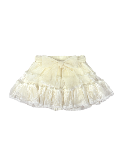 ribbon frill layer skirt