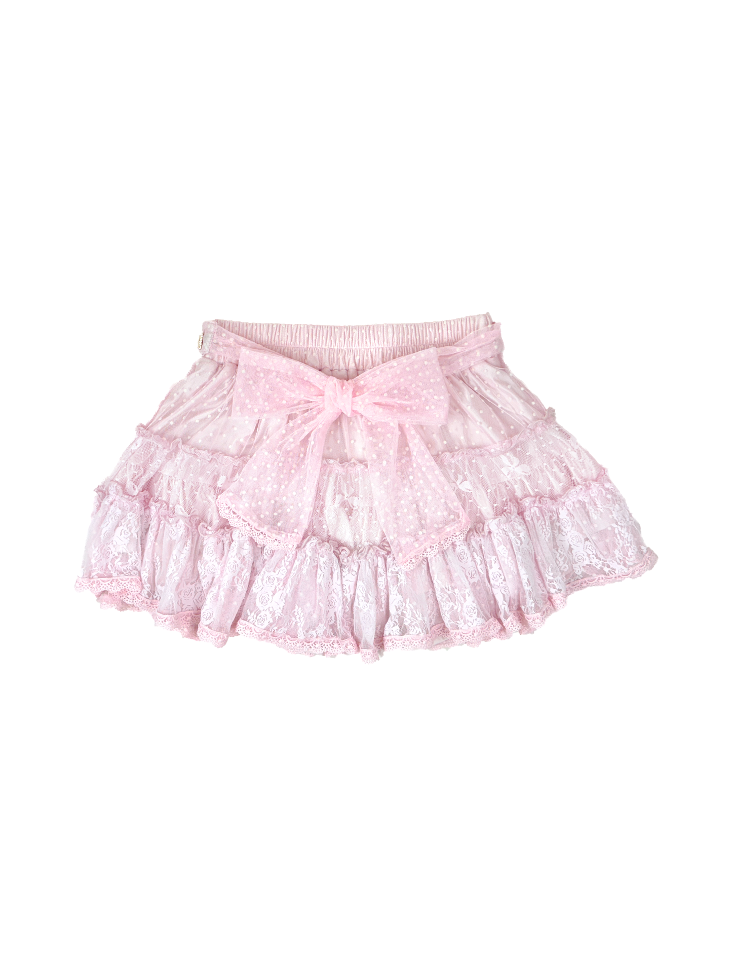 ribbon frill layer skirt