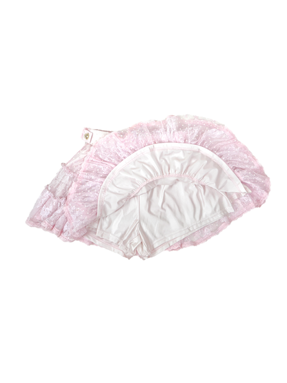 ribbon frill layer skirt
