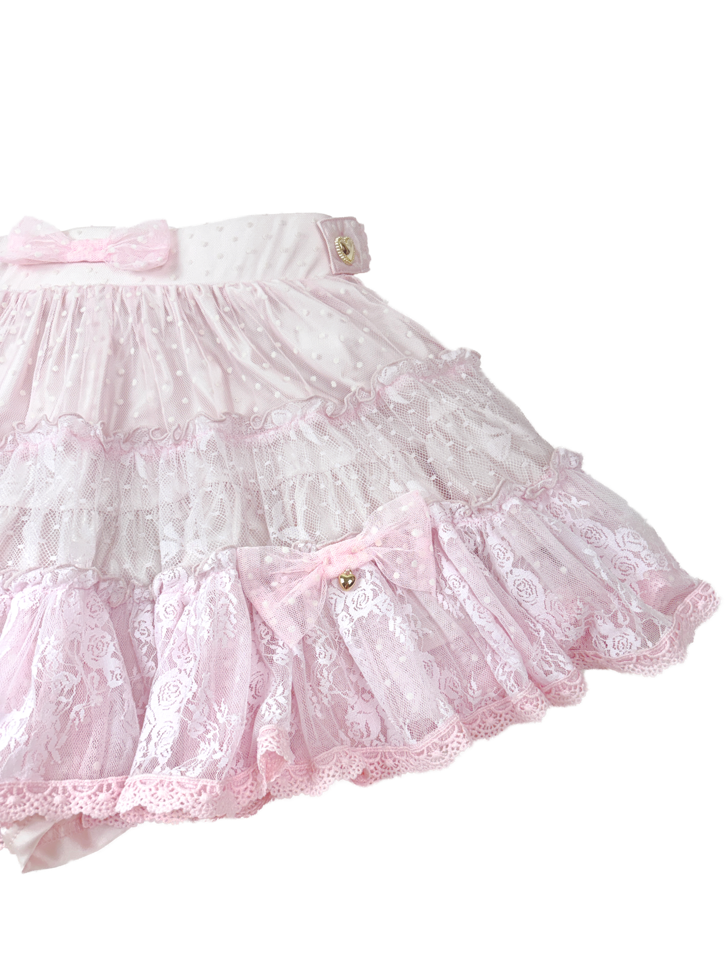 ribbon frill layer skirt